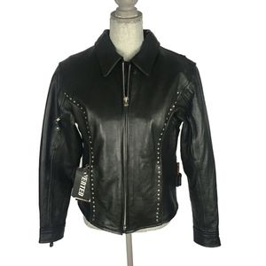 Hot Leathers Womens Motorcycle Leather Jacket Sz M
